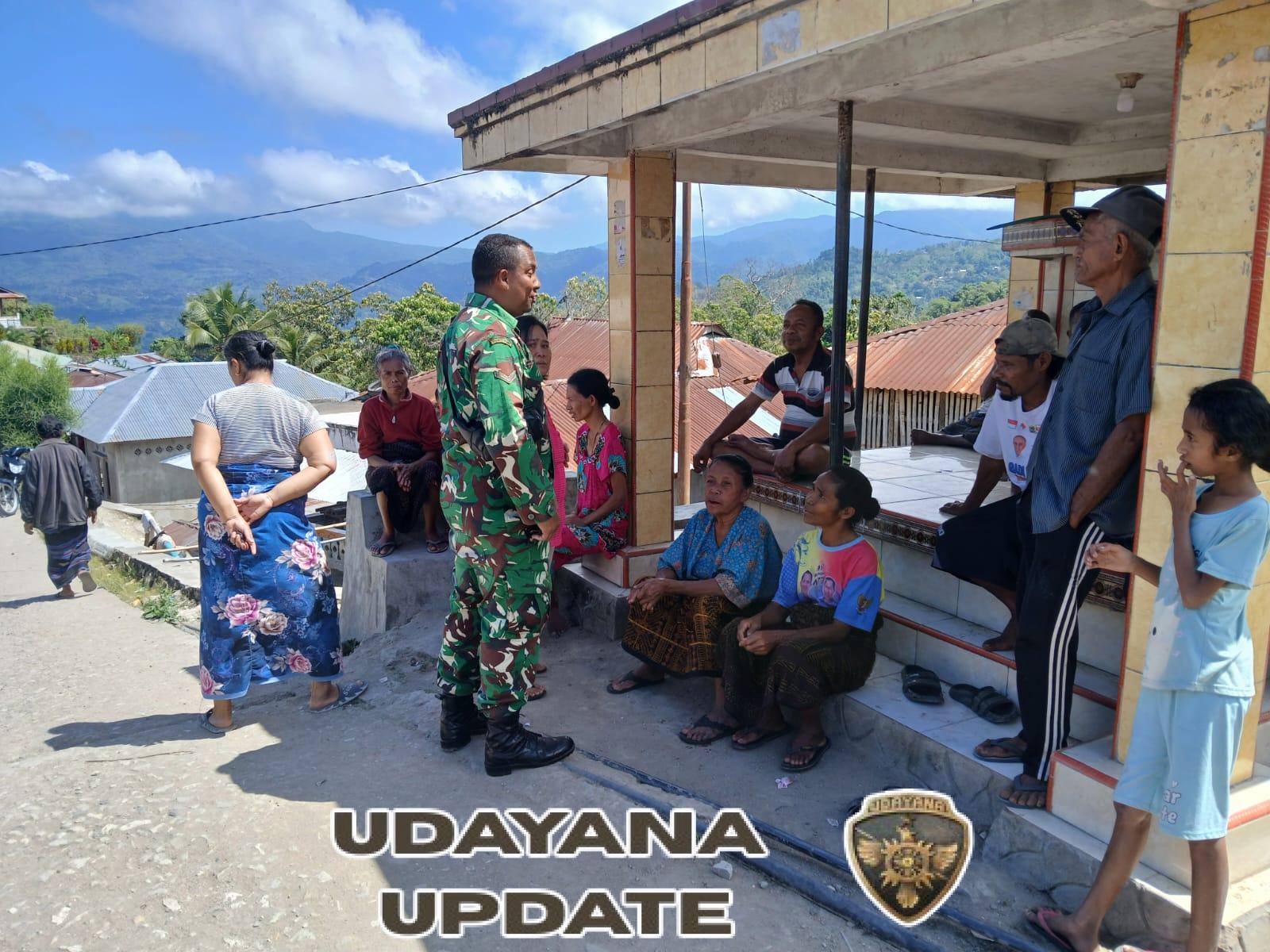 Babinsa Koramil 1602-02/Wolowaru Laksanakan Komsos dan Pamwil di Desa Kelisamba