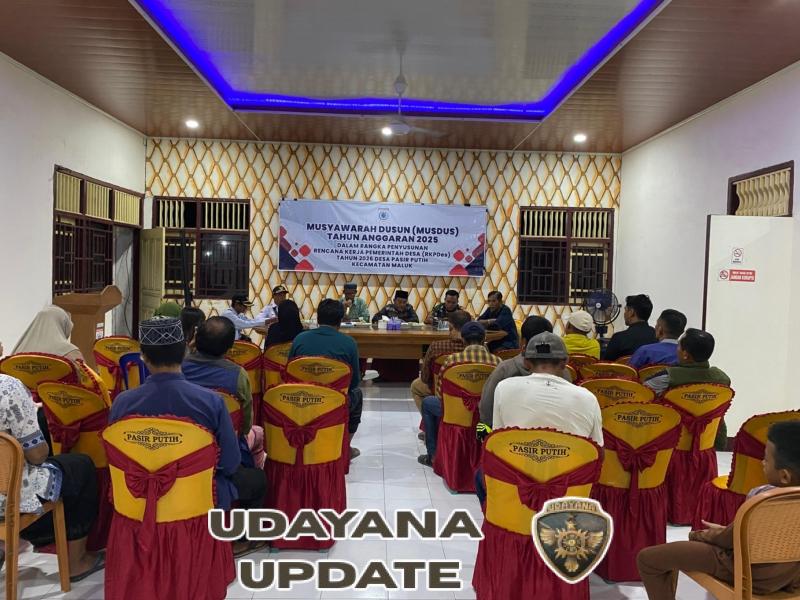 Babinsa Pasir Putih Hadiri Musyawarah Dusun (MUSDUS) Tahun Anggaran 2025