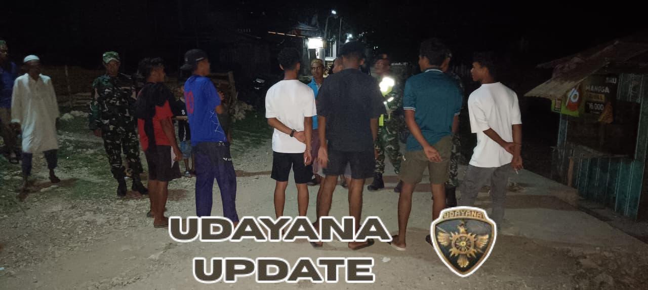 Wujud Kepedulian TNI Terhadap Keamanan, Koramil Macang Pacar Patroli Monitor Situasi Kamtibmas di Noa