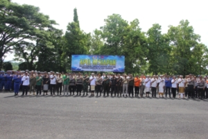 TNI-Polri dan Forkopimda Jembrana Gelar Apel Kesiapsiagaan Hadapi Potensi Bencana Hidrometeorologi