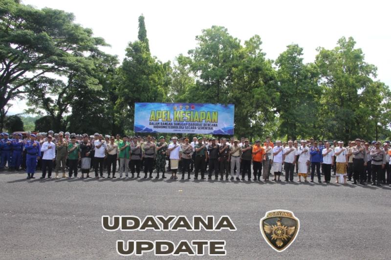 TNI-Polri dan Forkopimda Jembrana Gelar Apel Kesiapsiagaan Hadapi Potensi Bencana Hidrometeorologi