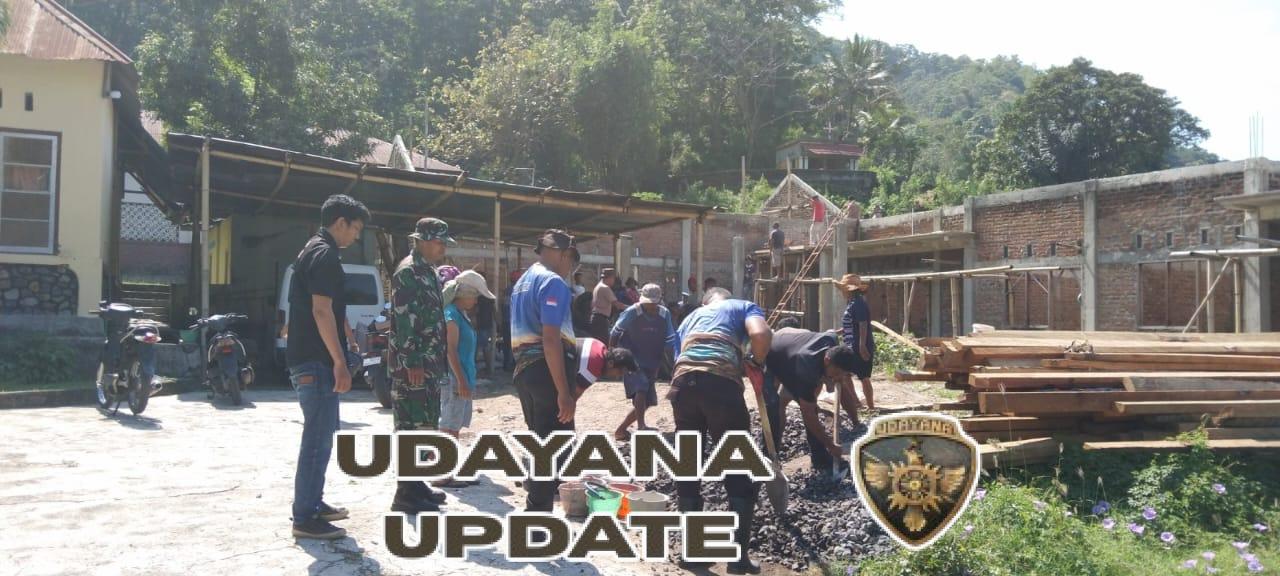 Babinsa Koramil 1602-02 Wolowaru Gelar Karya Bakti dan Pamwil Bersama Warga Watuneso