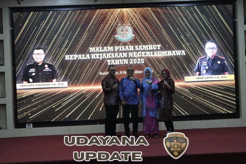 Dandim 1607/Sumbawa Hadiri Malam Pisah Sambut Kajari, Pererat Sinergi Forkopimda