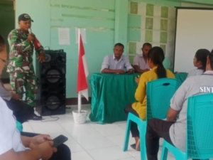 Koramil 1603-04/ kewapante Dukung Penguatan PADes Melalui Musyawarah Desa Watukobu
