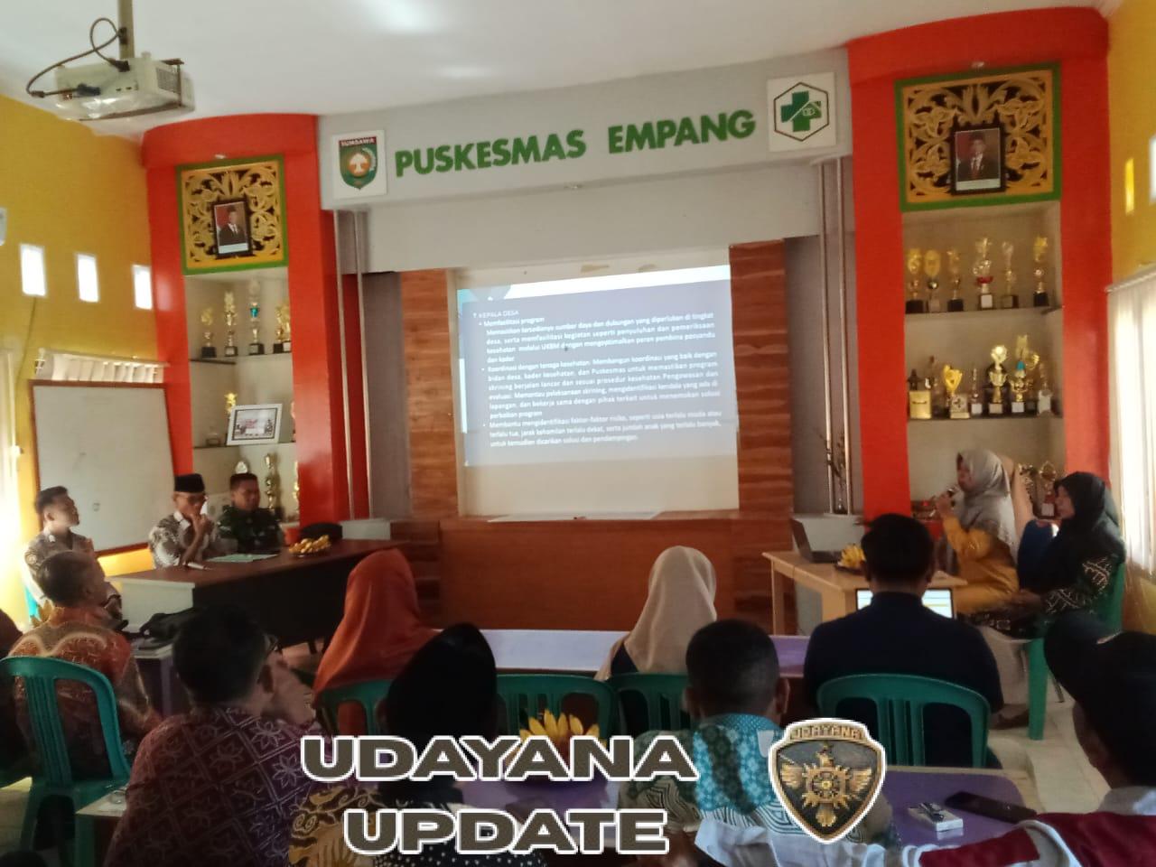 Danramil Empang Dukung Penguatan Komitmen Skrining Layak Hamil dan Sosialisasi BPJS Kesehatan
