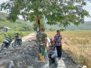 Babinsa Koramil 1602-04/Maurole Laksanakan Pamwil dan Komsos di Desa Niranusa