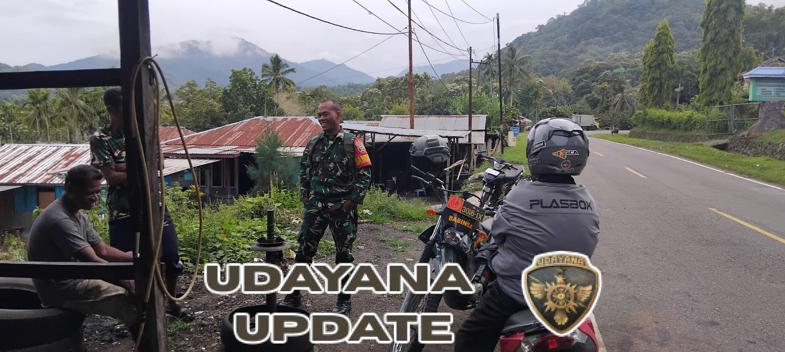 Babinsa Koramil 1602-03/Detusoko Laksanakan Komsos dan Pemantauan Wilayah di Desa Mukureku sa Ate