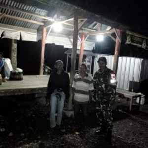 Koramil Ropang Tingkatkan Keamanan Wilayah Melalui Patroli Malam Terpadu