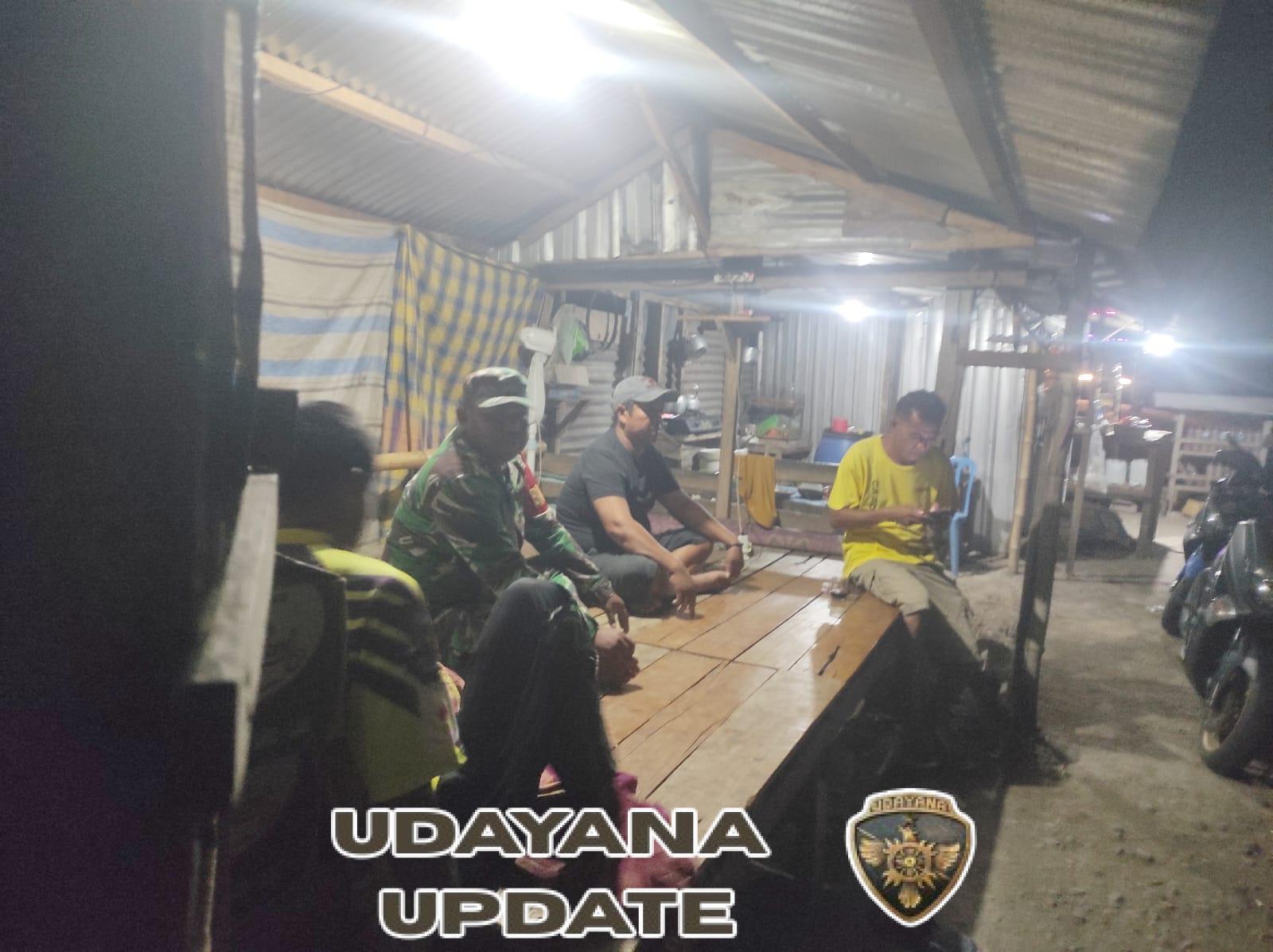 Babinsa Konte Serda Irwan Ajak Warga Jaga Kamtibmas Lewat Patroli Malam