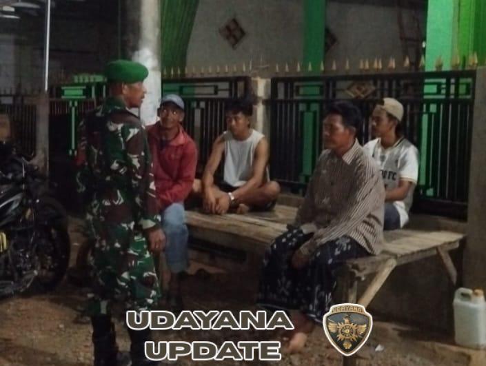 Babinsa Koramil Monta Selalu Ada untuk Warga lewat Patroli dan Ronda Malam