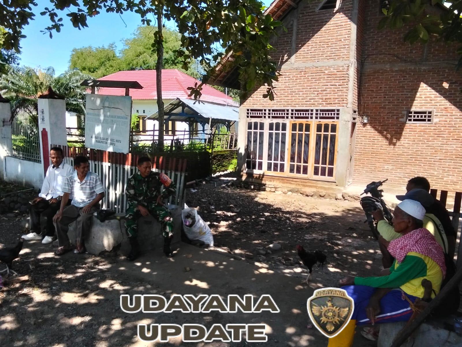 Babinsa Desa Adu Dorong Warga Manfaatkan Musim Hujan untuk Percepatan Olah Lahan