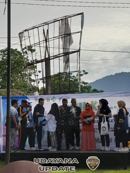 Babinsa Koramil 1628-02/Sekongkang Bawah Ajak Warga Hidup Sehat Lewat Germas Bersama