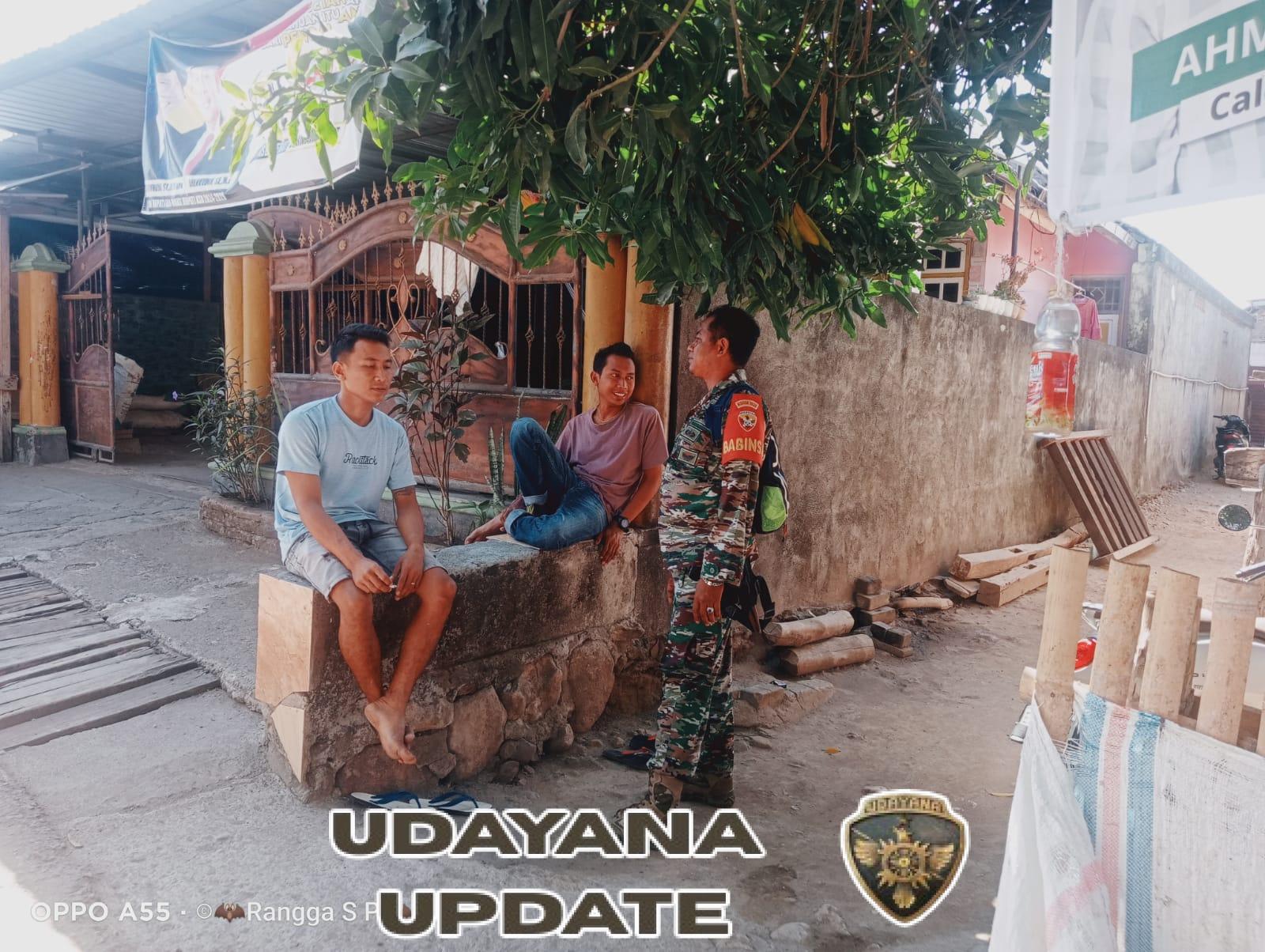 Babinsa Desa Beru Sertu Ismail Laksanakan Pemantauan Wilayah dan Komsos Jaga Stabilitas Desa