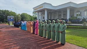 Persit KCK XLIV Sumbawa Barat Ikuti Upacara Hari Pahlawan 2025 di Graha Fitrah