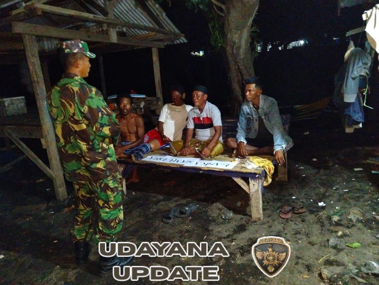 Babinsa Desa Beringin Jaya Imbau Nelayan Waspadai Cuaca Buruk