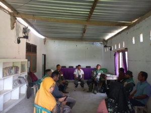 Babinsa Sebeok Dukung Pembentukan Brigade Pangan di Orong Telu