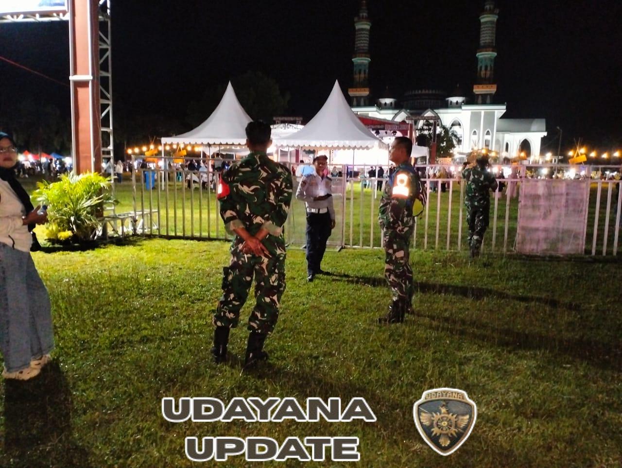 Anggota Koramil 1628-01/Taliwang Aktif Amankan Malam Budaya dan Lomba Solawatan HUT ke-22 Kabupaten Sumbawa Barat