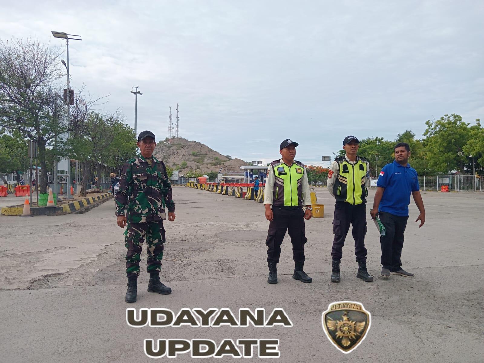 Peran Aktif Koramil 1628-04/Poto Tano, Sertu Abdurahman Amankan Pelabuhan Penyeberangan