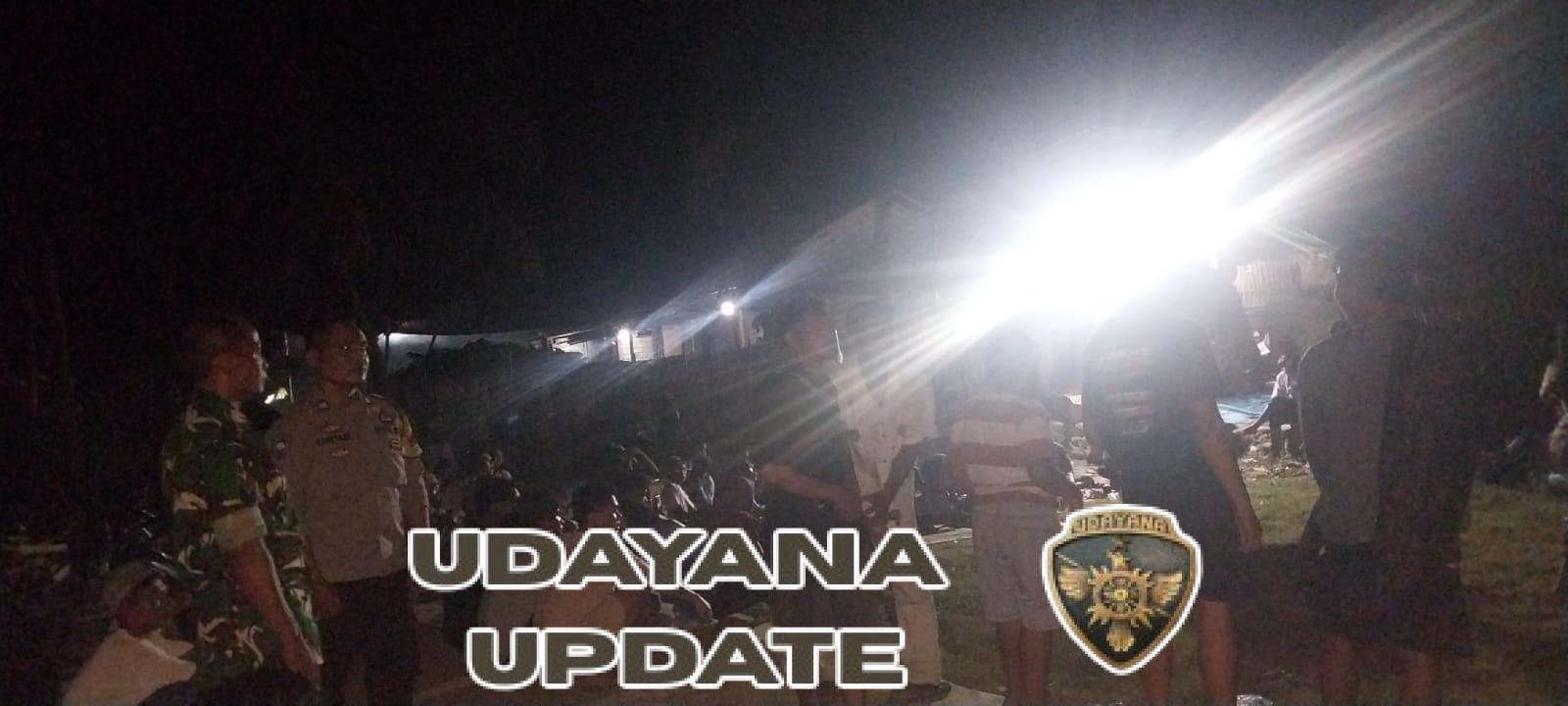 Babinsa Pijot Utara Giat Patroli Malam Jaga Kamtibmas di Dusun Gubuk Baru