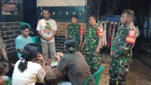 Serka Yosep Pimpin Siskamling di Kelurahan Pane, Ajak Warga Jaga Keamanan