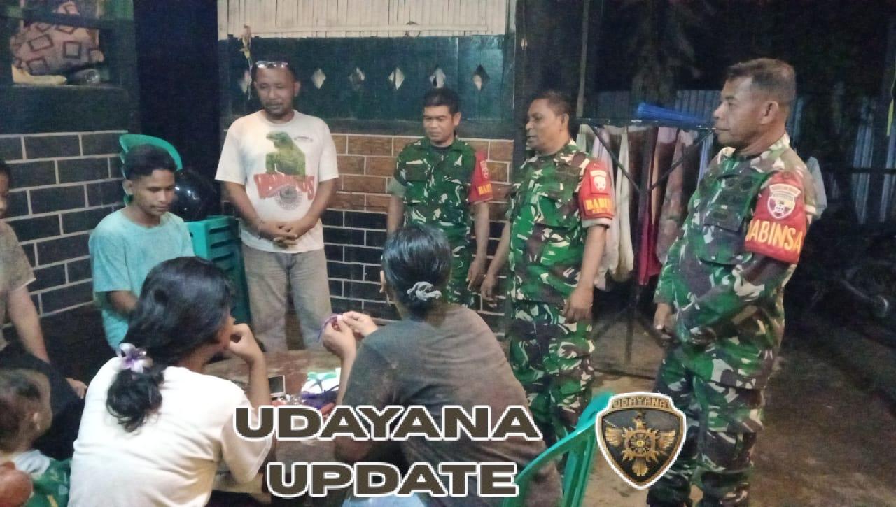 Serka Yosep Pimpin Siskamling di Kelurahan Pane, Ajak Warga Jaga Keamanan