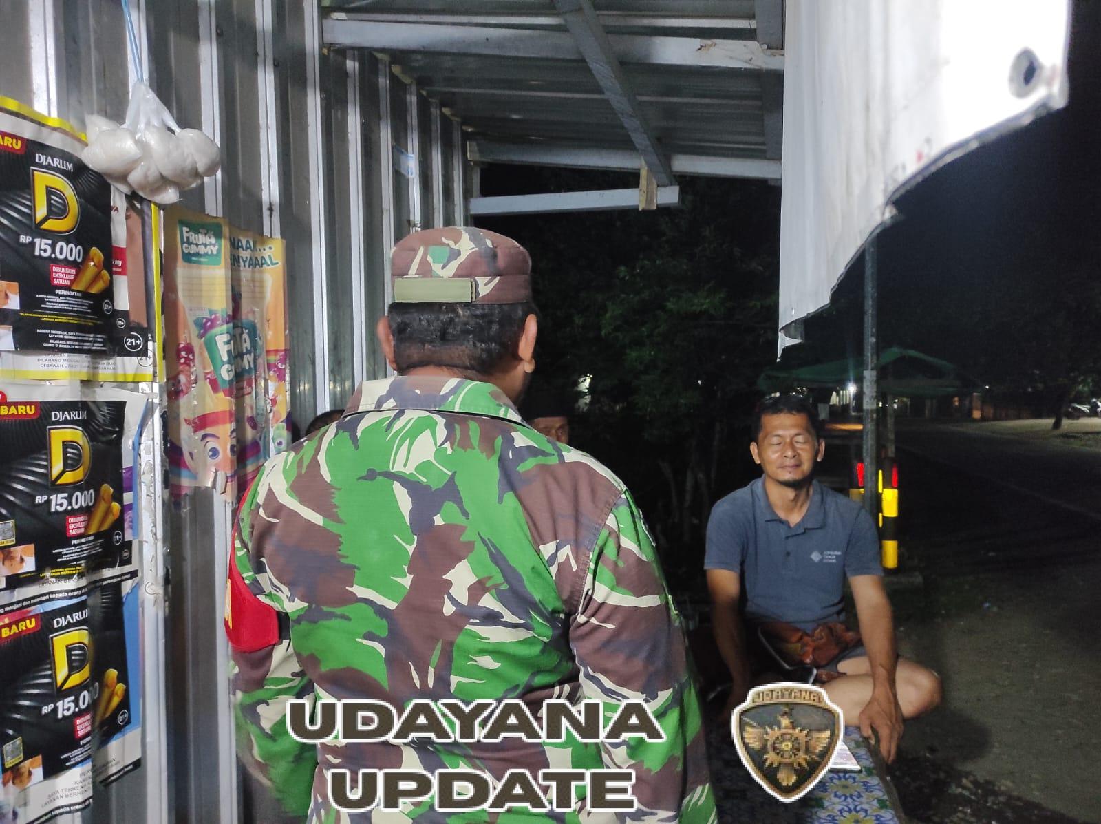 Babinsa Kempo Patroli Malam, Warga Diajak Jaga Keamanan Lingkungan