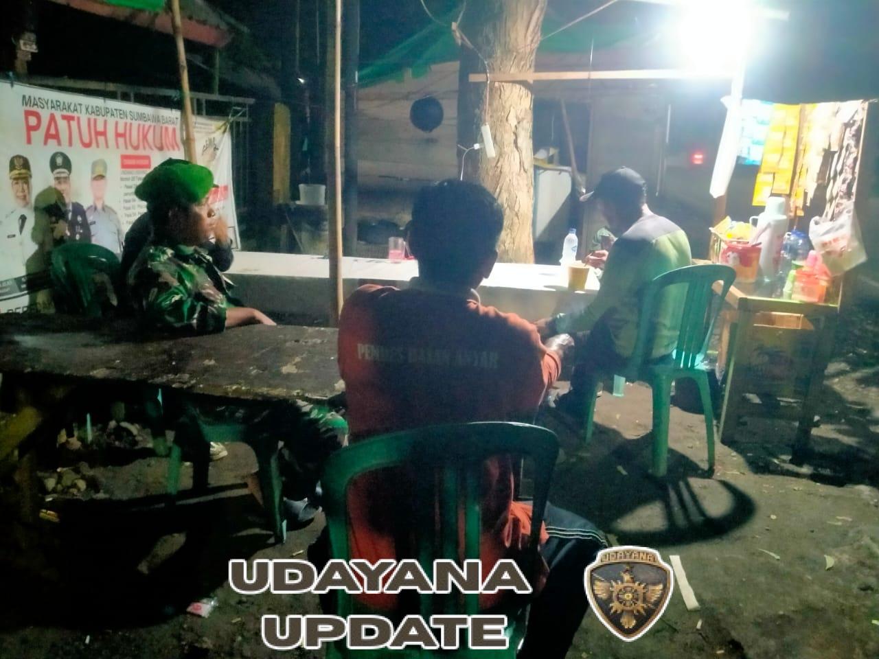 Koramil 1628-05/Jereweh Gelar Patroli Malam dan Susun Agenda Kegiatan Babinsa