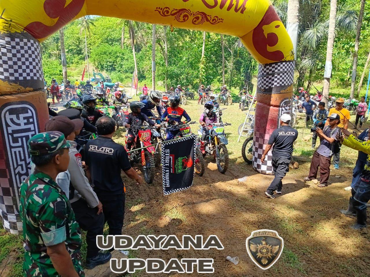 Babinsa Seloto Amankan Event Trabas JAS Jilid 3 di Desa Seloto, Rangkaikan dengan Baksos Pembangunan Masjid