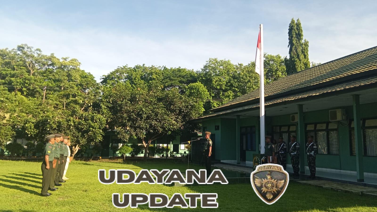 Danramil Manggelewa Bacakan Amanat Kasad dalam Upacara 17 November di Kodim 1614/Dompu