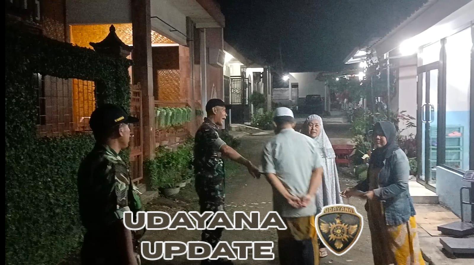 Babinsa Gelora Gelar Patroli Malam Jaga Kamtibmas di Kecamatan Sikur