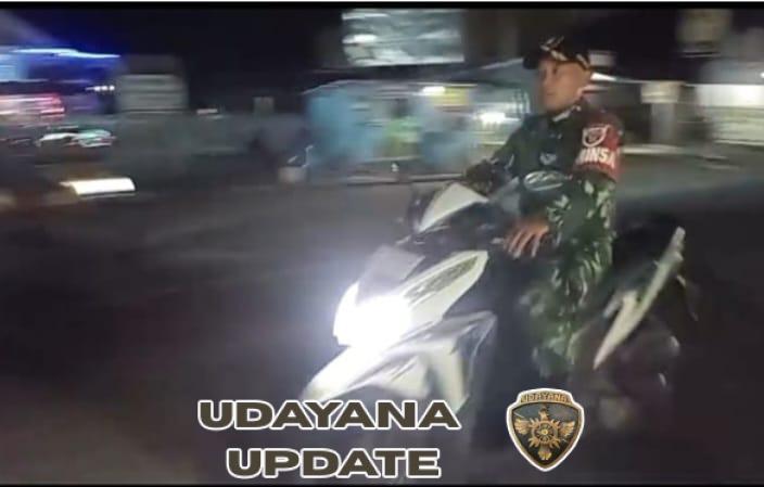 Wujudkan Lingkungan Aman, Koramil Empang Patroli Malam di Wilayah Binaan