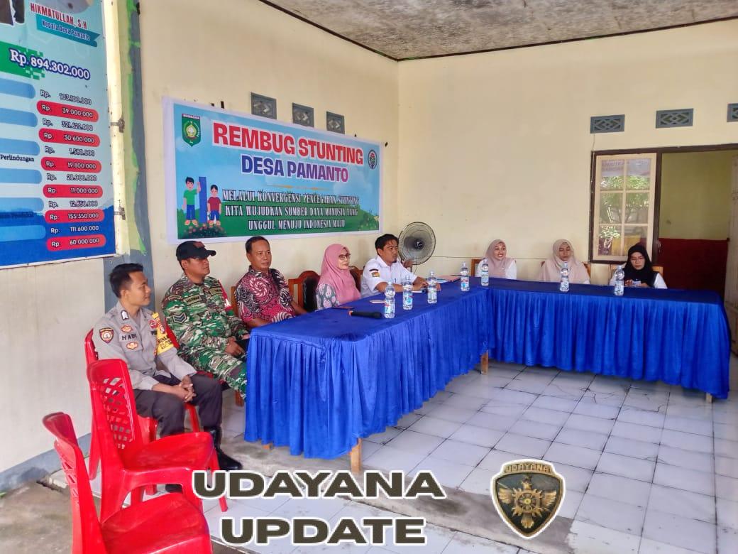 Desa Pamanto Gelar Rembug Stunting 2025, Babinsa Tegaskan Komitmen Bersama
