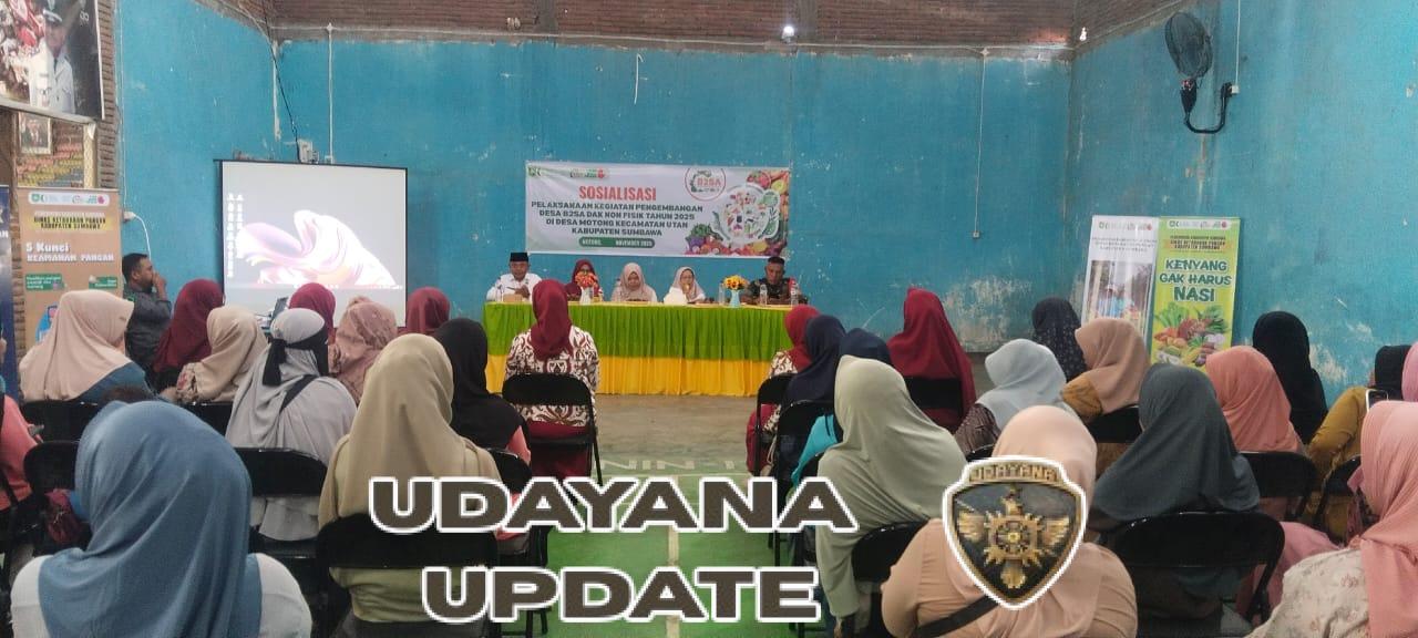 Babinsa Motong Dukung Sosialisasi B2SA untuk Cegah Gizi Buruk