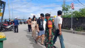 Koramil Nusa Penida Tingkatkan Pengamanan Di Pelabuhan