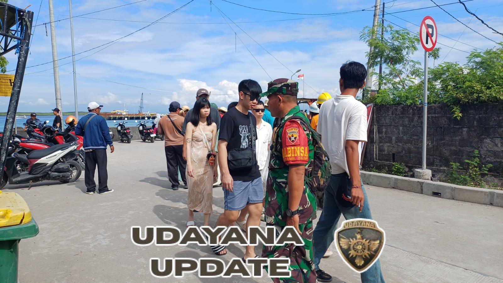 Koramil Nusa Penida Tingkatkan Pengamanan Di Pelabuhan