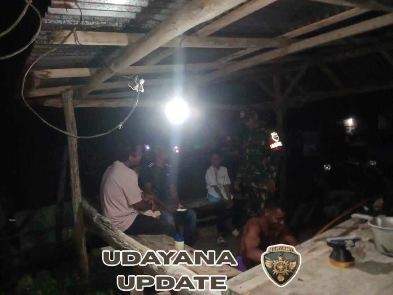 Babinsa Lanci Jaya Gelar Silaturahmi dan Patroli Kamtibmas di Dusun Mada Suku
