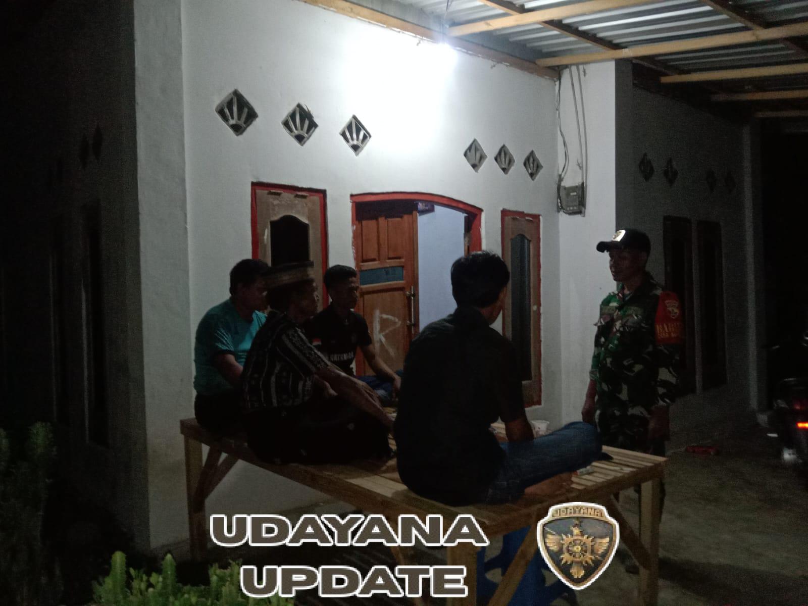 Babinsa Bakajaya Gelar Ronda Malam Bareng Warga untuk Cegah Balap Liar