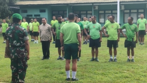 Kodim 1614 Dompu Gelar Apel Pagi dan Olahraga untuk Jaga Kebugaran Prajurit