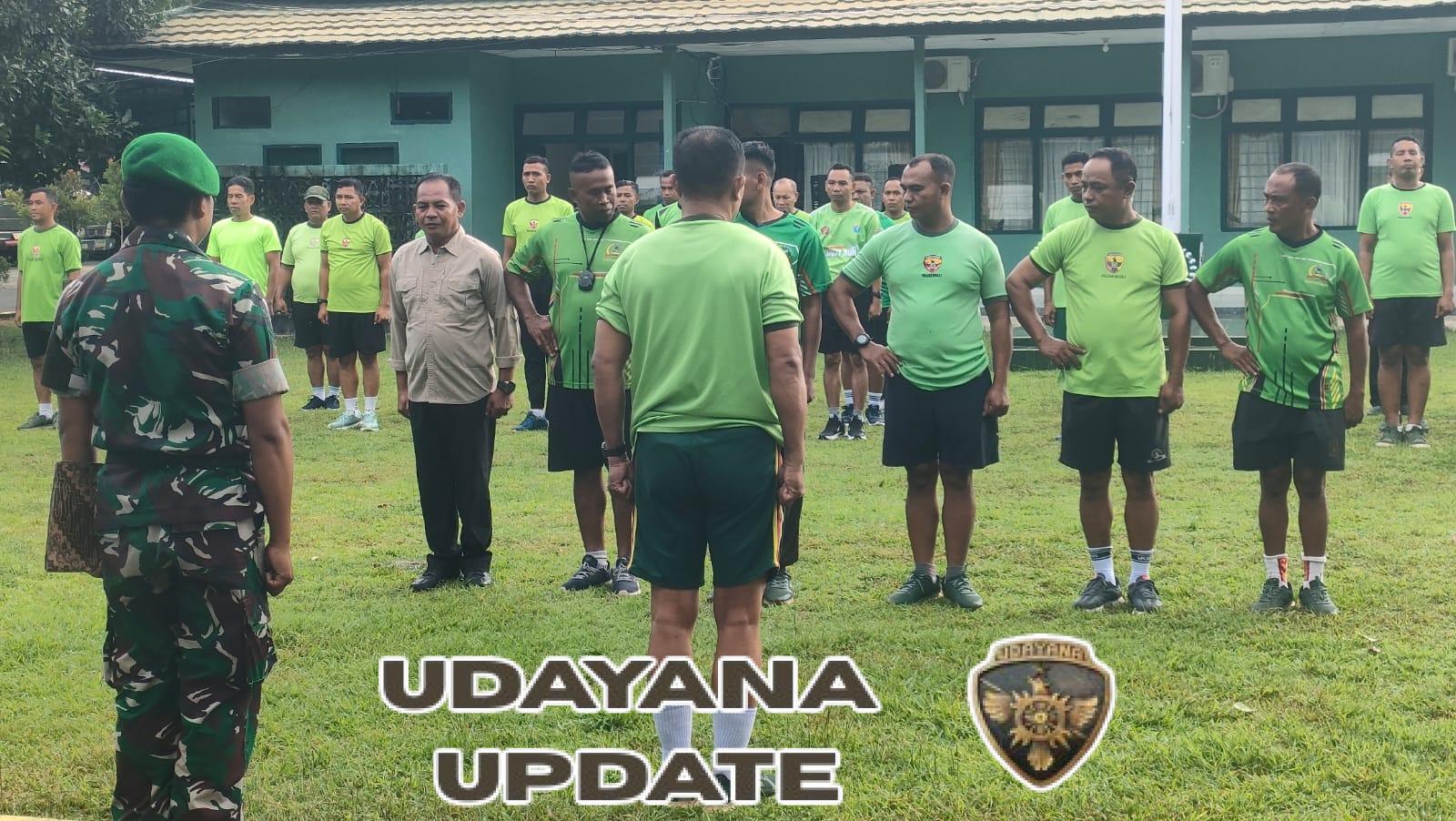 Kodim 1614 Dompu Gelar Apel Pagi dan Olahraga untuk Jaga Kebugaran Prajurit