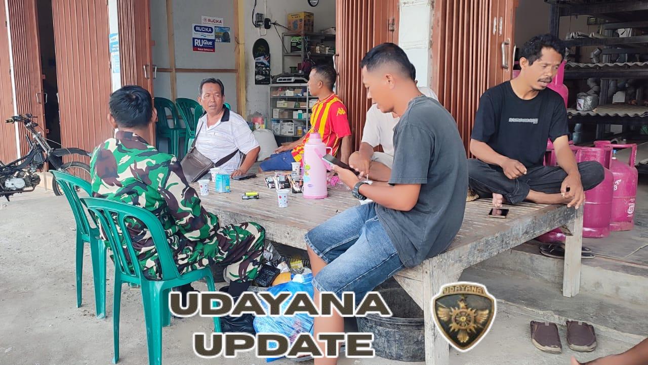 Sertu Ashar Perkuat Komsos dengan Warga Kelanir untuk Jaga Kondusivitas Wilayah