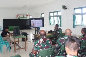 Kodim 1616/Gianyar Ikuti Vidcon TWP AD, Perkuat Pemahaman Kesejahteraan Prajurit