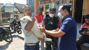 Babinsa Kayubihi Dampingi Vaksinasi Rabies, Dukung Program Kesehatan Hewan di Wilayah