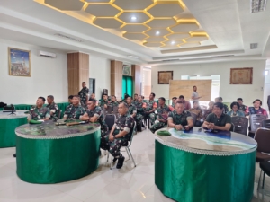 Kodim Klungkung Ikuti Sosialisasi Terpadu TWP AD Melalui Video Conference