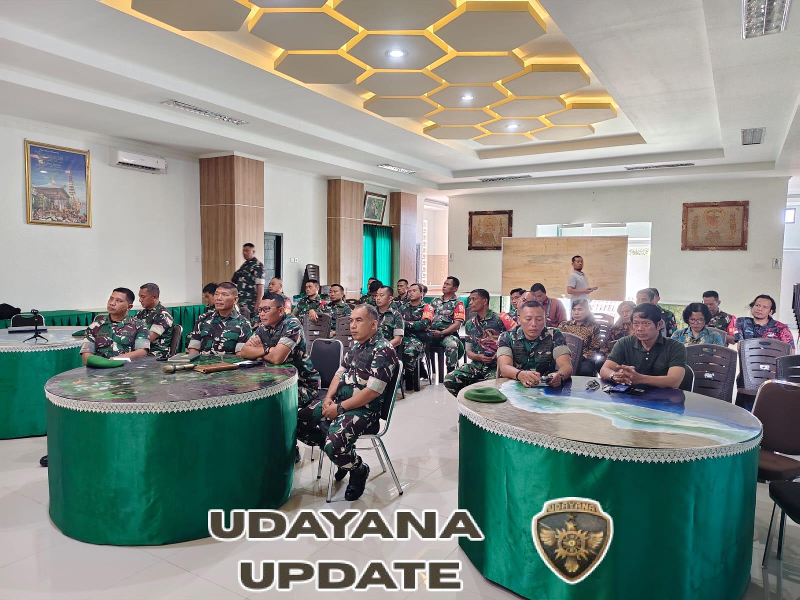 Kodim Klungkung Ikuti Sosialisasi Terpadu TWP AD Melalui Video Conference