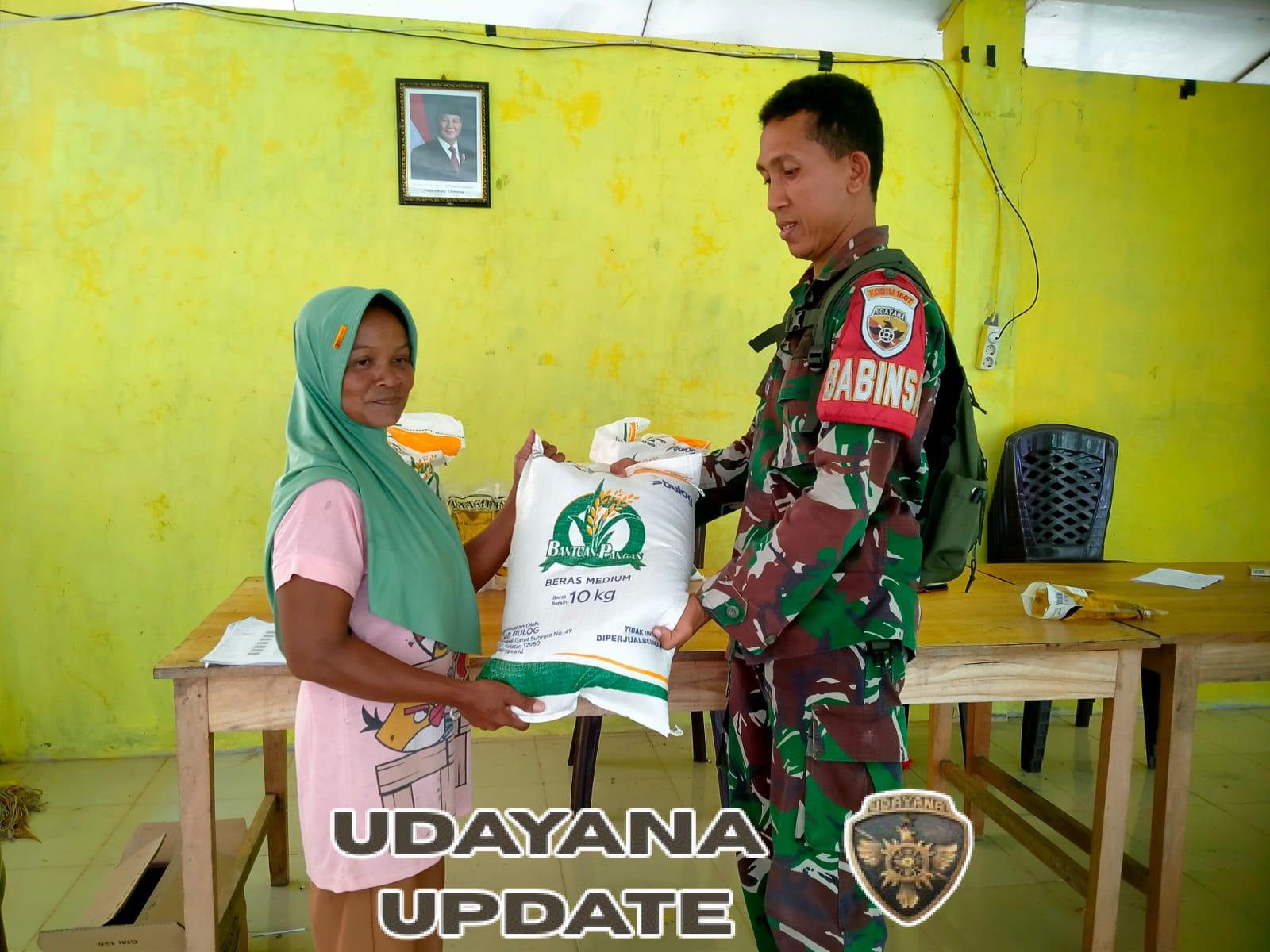 ‎Sinergi Babinsa dan Pemdes Sampe Sukses Salurkan Bantuan Pangan Nasional