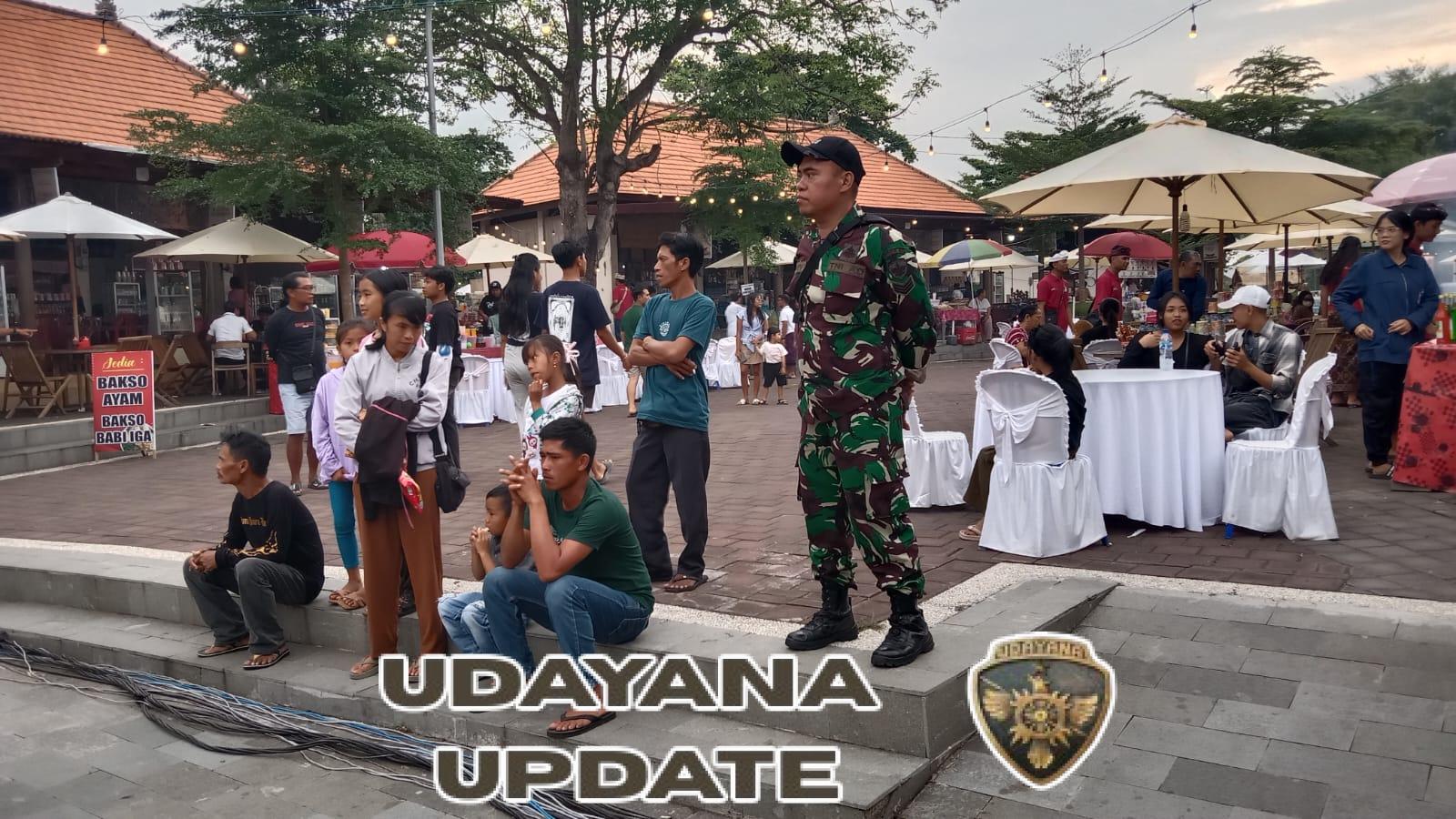 Dipadati Pengunjung, Festival Goa Lawah Dijaga Ketat Aparat TNI Polri