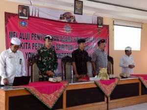 Anggota Koramil 1623-03/Rendang Hadiri Penyuluhan Agama untuk Yowana se-Kecamatan Rendang.