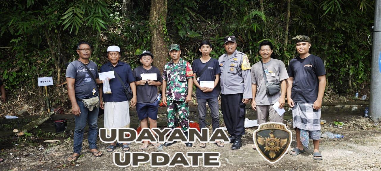 Babinsa Sayan Dukung Kreativitas Pemuda Lewat Pengamanan Lomba Mancing Air Deras