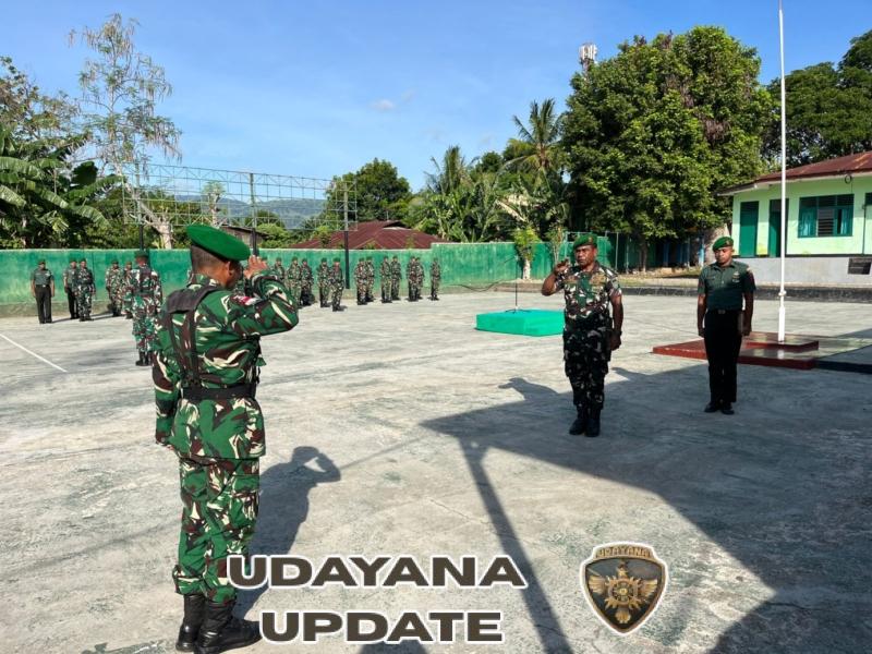 Upacara Mingguan Jadi Momentum  Peningkatan Tanggung Jawab Prajurit Kodim 1622/Alor
