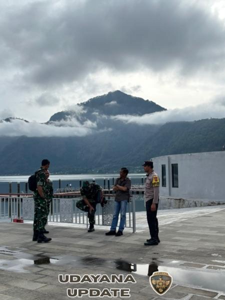 Kodim 1626/Bangli Tinjau Lokasi Penebaran Benih Ikan di Danau Batur Dukung Bakti TNI Bersatu dengan Alam